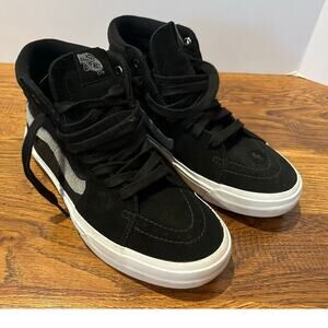 Vans BMX SK8-Hi PopCush Suede Sneakers Men's 6.5 Black White Skate Shoes
